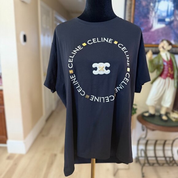 OVERSIZED CELINE TOP-T SHIRT SIZE M/L NEW - Picture 1 of 10